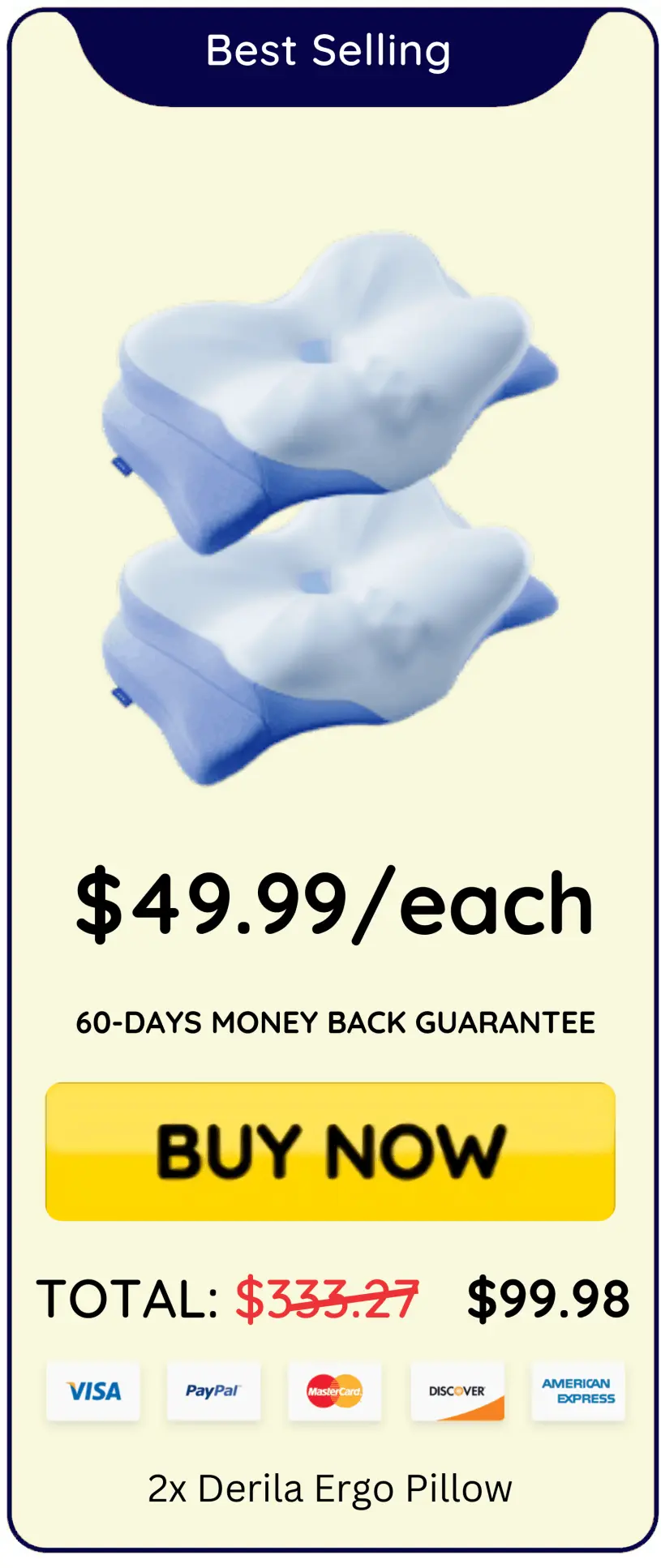 Derilaergopillow three bottles order